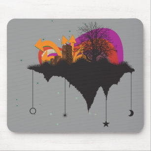 Mousepad cidade urbana no céu