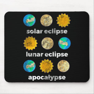 Mousepad Ciência da astronomia eclipse solar eclipse lunar