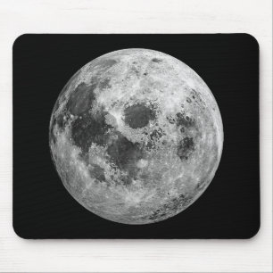 Mousepad Ciência da Astronomia Espacial legal com Lua Cheia