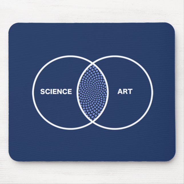 Mousepad Ciência/diagrama Venn da arte (Frente)