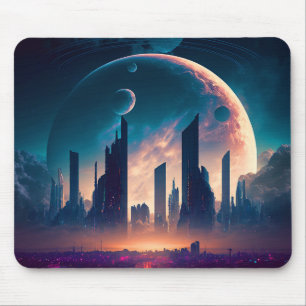 Mousepad Ciência Ficha Espacial Cyberpunk