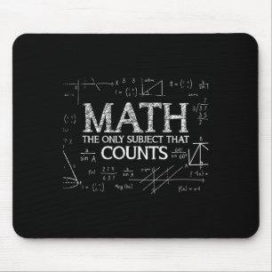Mousepad Cientista Engraçado Nerd Matemática O Único Assunt