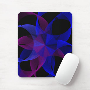 Mousepad Cilindro Em Anel Geométrico De Mouse 3D Para 2D