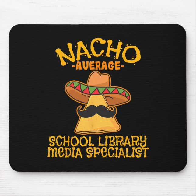 Mousepad Cinc. Média de Biblioteca Escolar de Nacho (Frente)