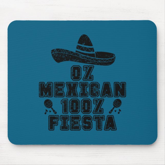 Mousepad Cinco de maio 2025 festa mexicana engraçada 5 de m (Frente)