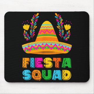 Mousepad Cinco de maio esquadrão da festa familiar grupo co