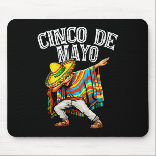 Mousepad Cinco De Mayo Dabbing Poncho Sombrero Hat mexicano