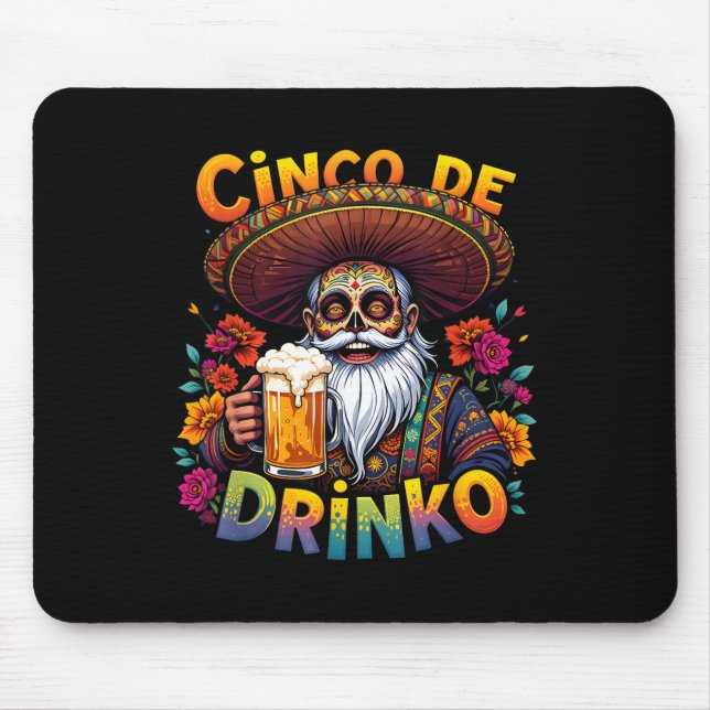 Mousepad Cinco De Mayo Fiesta Encantado Mexicano Cinco De D (Frente)