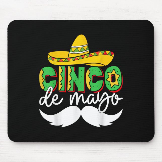 Mousepad Cinco De Mayo Lets Fiesta Squad 5 De Mayo Mexicano (Frente)