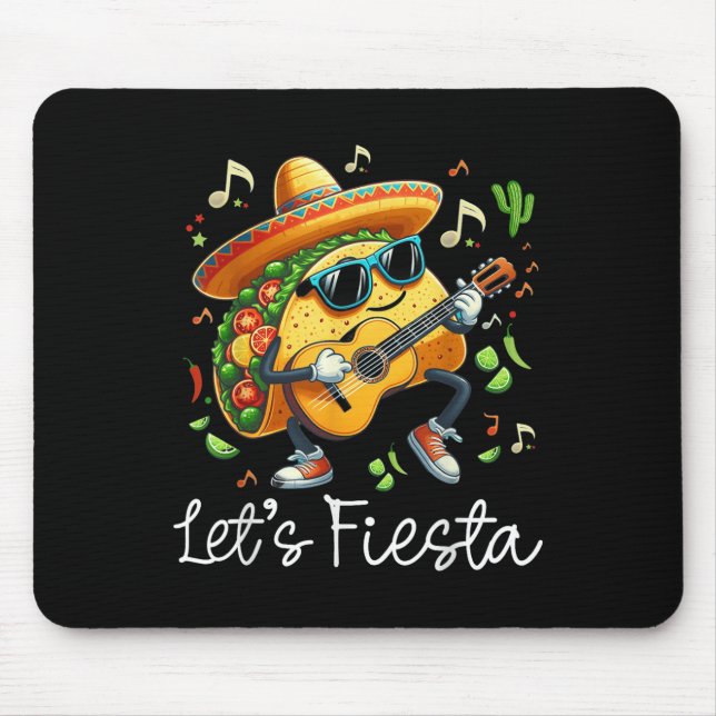 Mousepad Cinco De Mayo Mexicano Fiesta 5 De Mayo Lets Fiest (Frente)