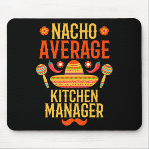 Mousepad Cinco de Mayo Nacho Gerente médio de cozinha Premi
