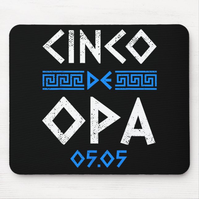 Mousepad Cinco De Opa Engraçado Cinco De Maio Ortodoxo Greg (Frente)