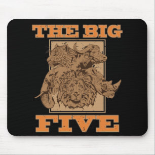 Mousepad Cinco grandes da África