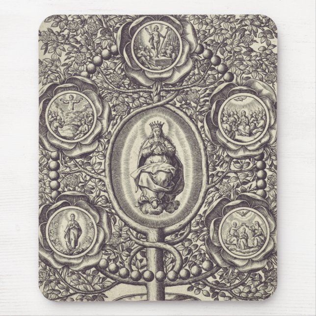 Mousepad Cinco mistérios gloriosos (Frente)
