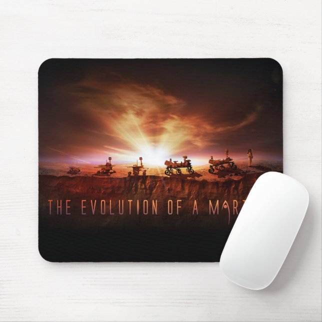 Mousepad Cinco veículos Mars bem-sucedidos (Com mouse)