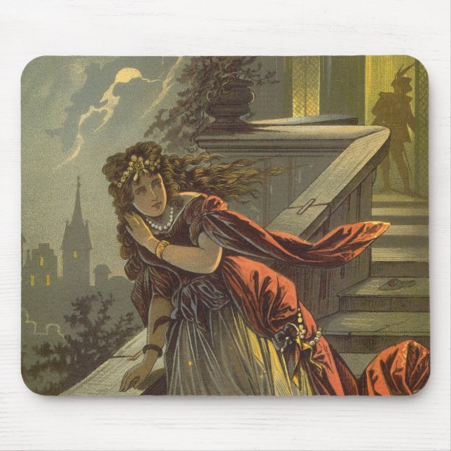 Mousepad Cinderela Vintage, Contos de Fadas Vitorianos (Frente)