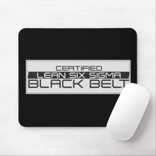 Mousepad Cinta Preta de Seis Sigma Certificado 