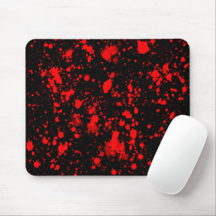Mousepad Cintura Vermelha Negra Colorida Splash Artístico