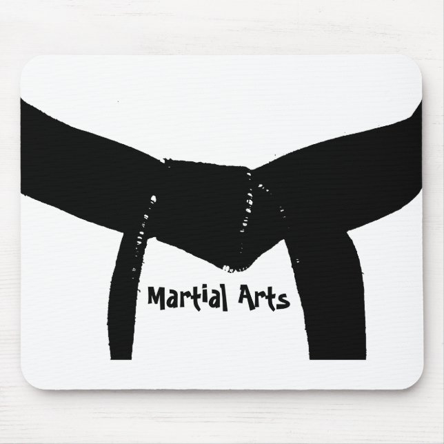 Mousepad Cinturão negro das artes marciais (Frente)