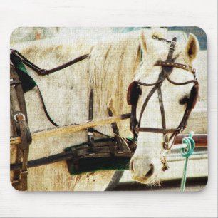Mousepad Cinza Amish Buggy Horse