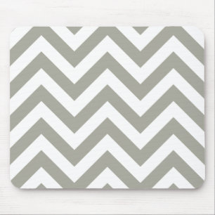 Mousepad Cinza Chevrons Zig Zag Patterno