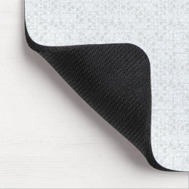 Mousepad Cinza Claro Floral Geométrico | Padrão Moderno de