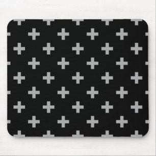 Mousepad Cinza cruza a poca de preto