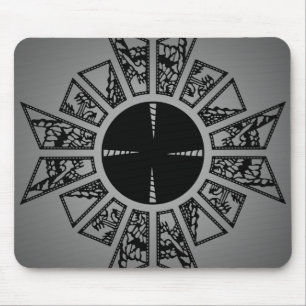 Mousepad Cinza da estrela da lamentação