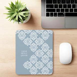 Mousepad Cinza de Cadete Geométrico com Regência Clássica D