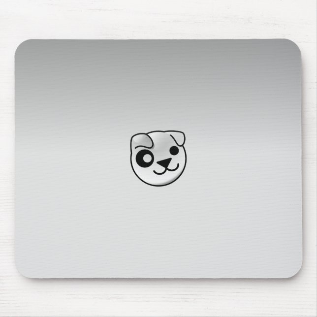 Mousepad Cinza de Linux do filhote de cachorro (Frente)