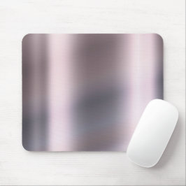 Mousepad Cinza de prata Monocrom Rosa metálico mínimo