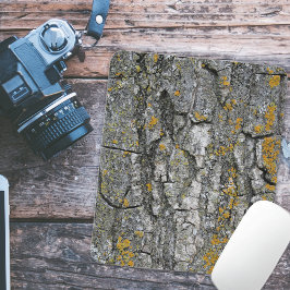 Mousepad Cinza Faux Grunge Wood Tree Latido