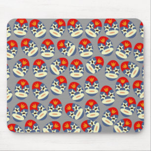 Mousepad Cinza Lucha Libre Máscaras