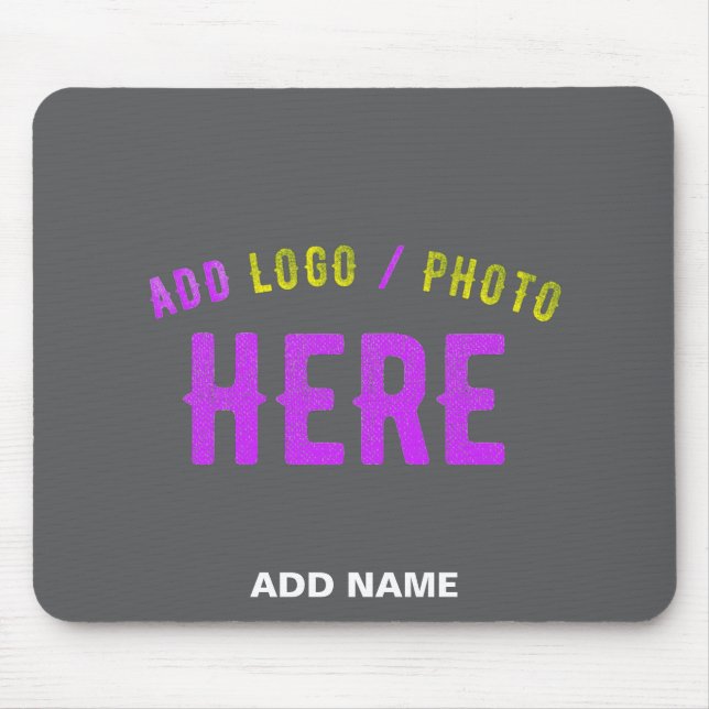 MOUSEPAD CINZA PERSONALIZÁVEL MODERNA COM MARCA VERIFICADA (Frente)