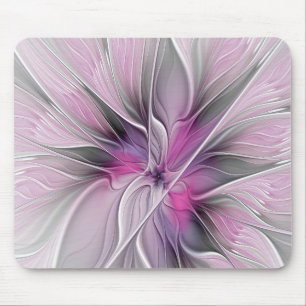 Mousepad Cinza rosa com ventilador frontal moderno Abstrato