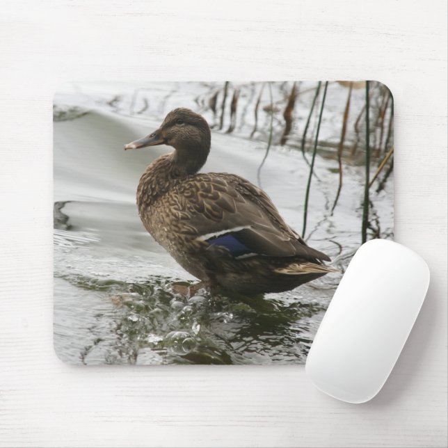Mousepad Cinza se abaixa no lago escuro (Com mouse)