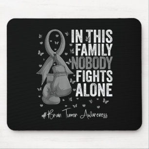 Mousepad Cinza Sobrevivente do Combatente do Cérebro Sensib