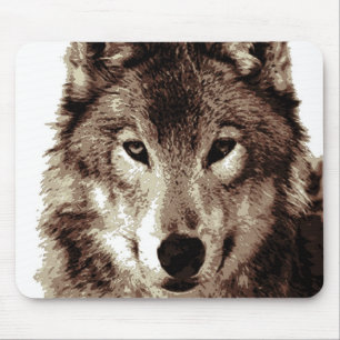 Mousepad Cinza Wolf