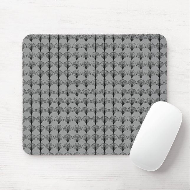Mousepad Cinzas e ventiladores pretos (Com mouse)