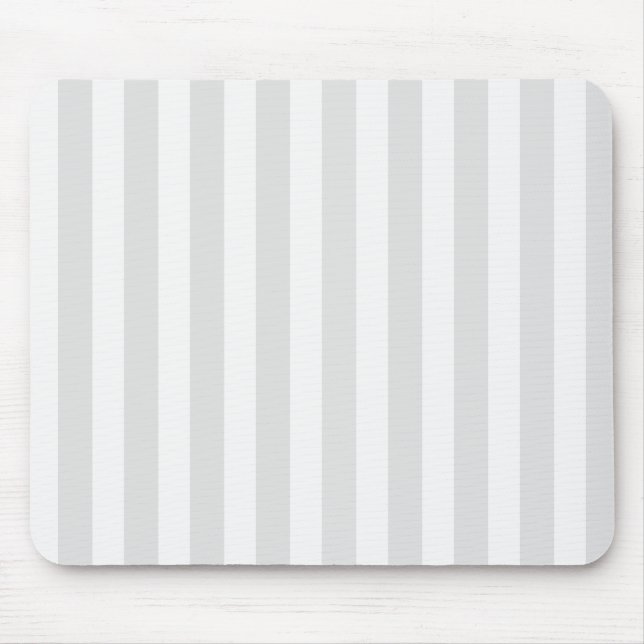 Mousepad Cinzas leves e faixas brancas de doces (Frente)