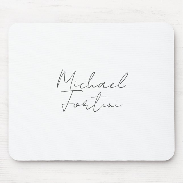 Mousepad Cinzas modernas minimalistas profissionais (Frente)