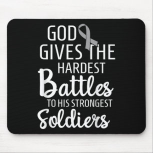 Mousepad Cinzas Motivacionais Sobreviventes De Cancer Céreb