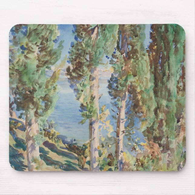 Mousepad Ciprestes de Corfu de John Singer Sargent (Frente)