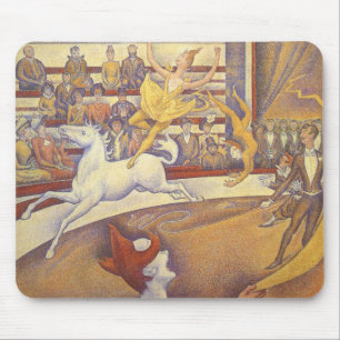 Mousepad Circo por Georges Seurat, Vintage Pointillism Art