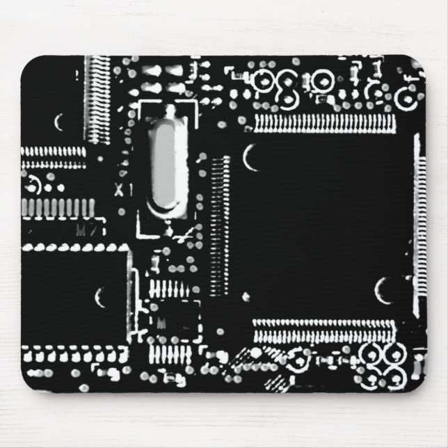 Mousepad Circuito de 2 mouspad B&W (Frente)