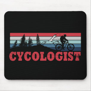 Mousepad Circuito engraçado de ciclismo do Cycologist MTB