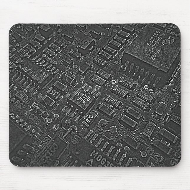 Mousepad Circuito escuro (Frente)