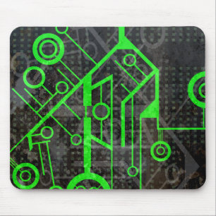Mousepad Circuito Verde