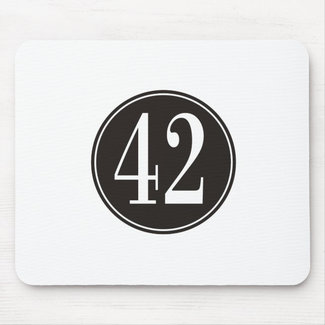Mousepad Círculo #42 preto (Frente)