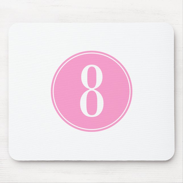 Mousepad Círculo #8 cor-de-rosa (Frente)